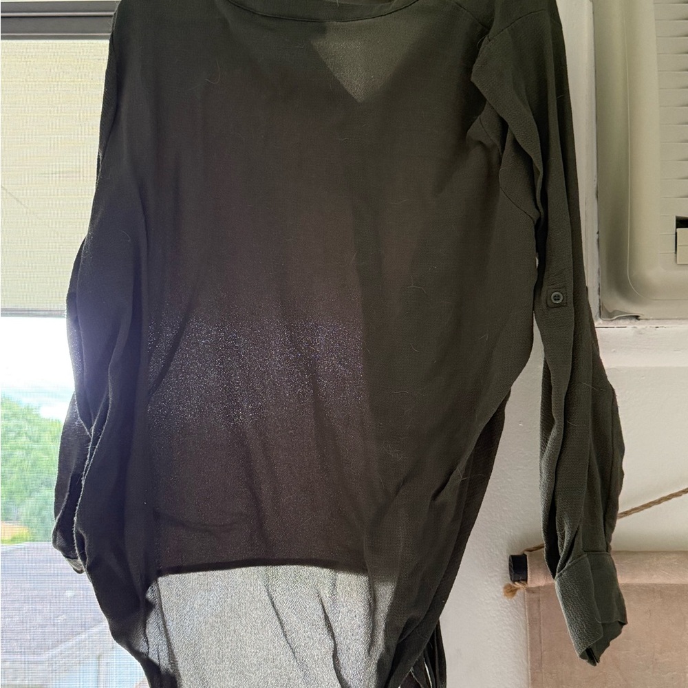 Apt. 9 Black Button-Up Blouse - Picture 2 of 2